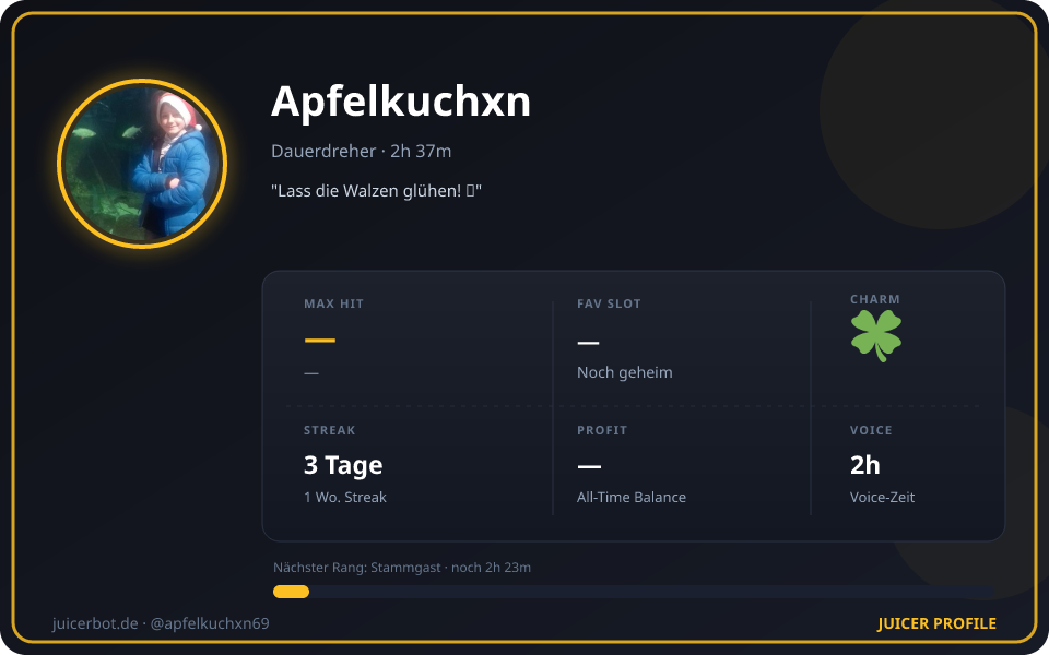 Profil-Karte von Apfelkuchxn