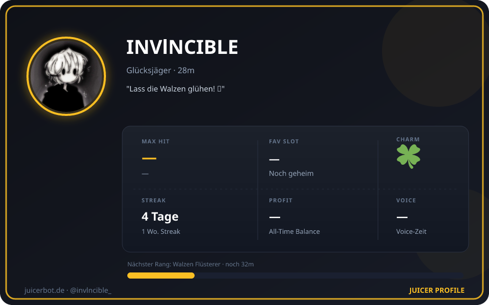 Profil-Karte von INVlNCIBLE