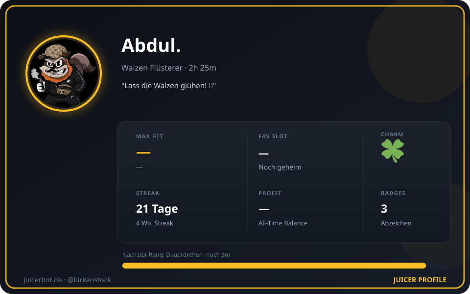 Profil-Karte von Abdul.