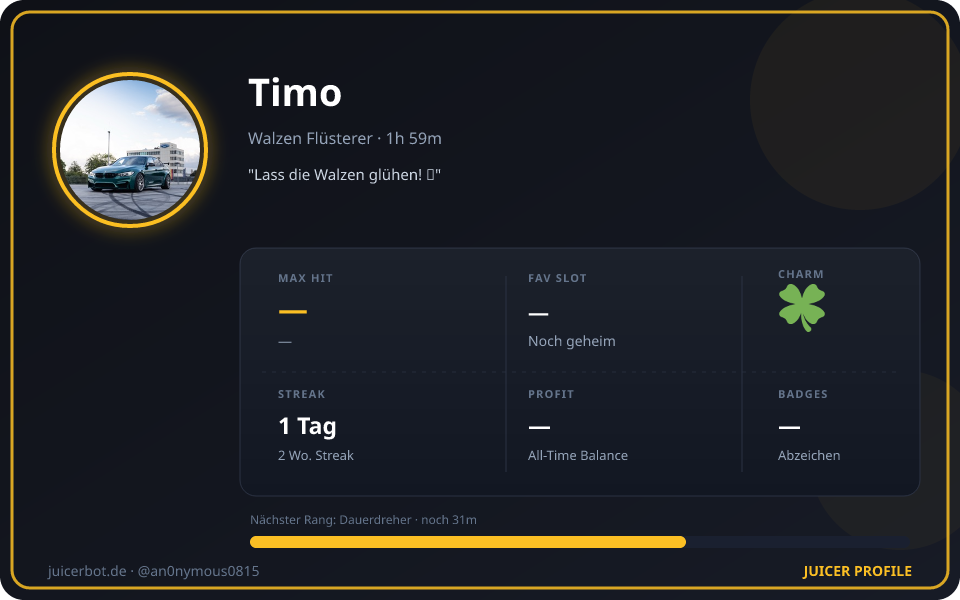 Profil-Karte von Timo