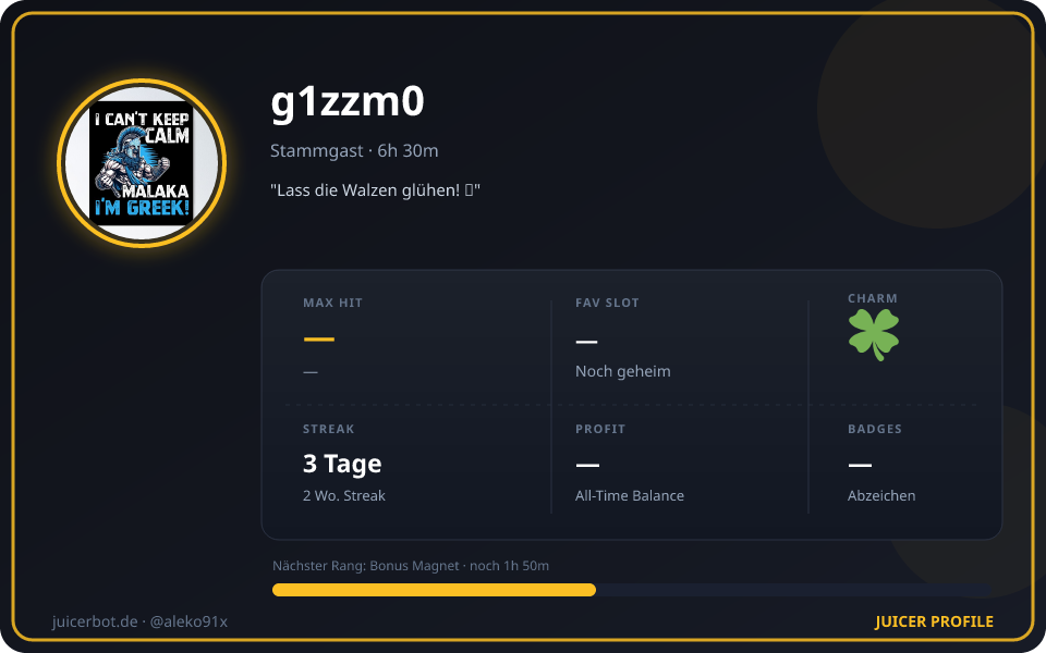 Profil-Karte von g1zzm0