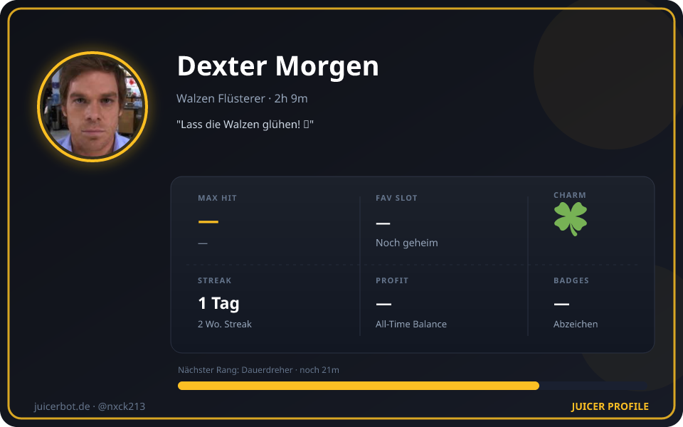 Profil-Karte von Dexter Morgen