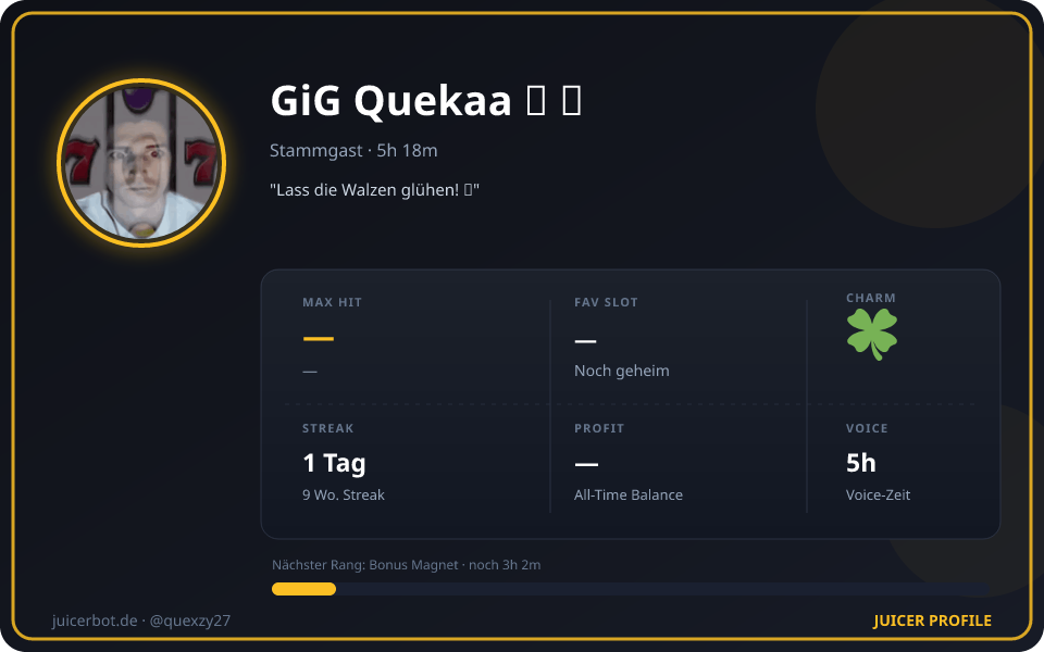 Profil-Karte von GiG Quekaa ᯓ ✈