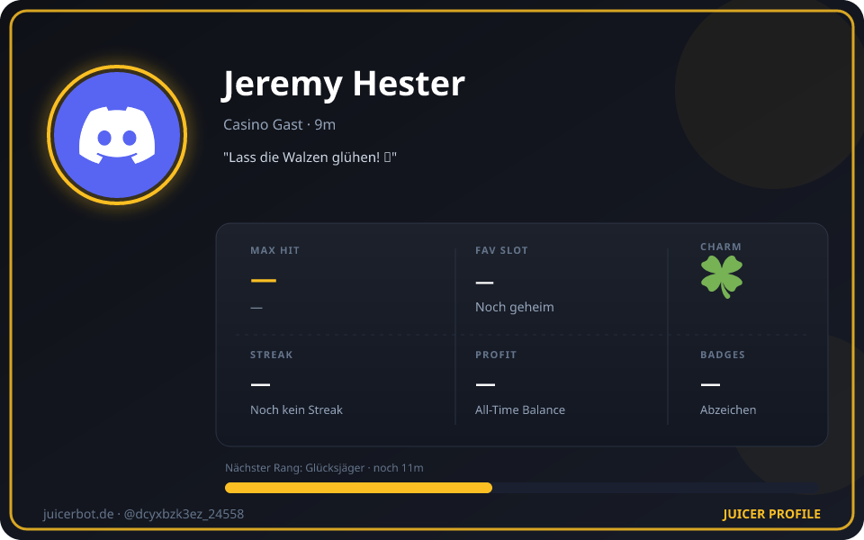 Profil-Karte von Jeremy Hester
