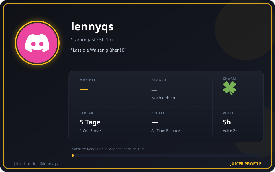 Profil-Karte von lennyqs