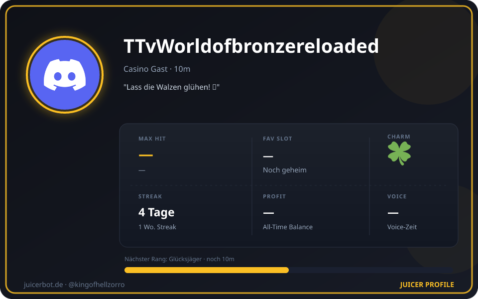 Profil-Karte von TTvWorldofbronzereloaded