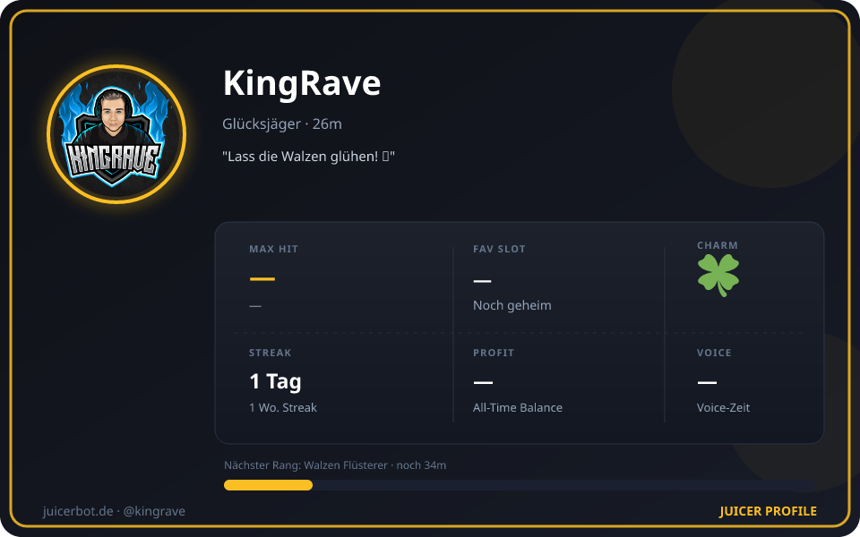 Profil-Karte von KingRave