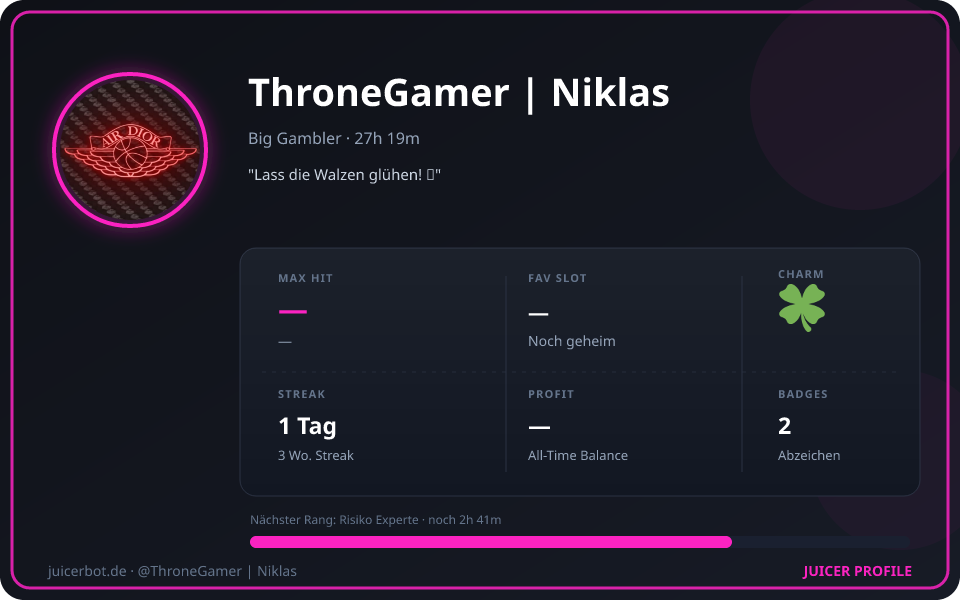 Profil-Karte von ThroneGamer | Niklas