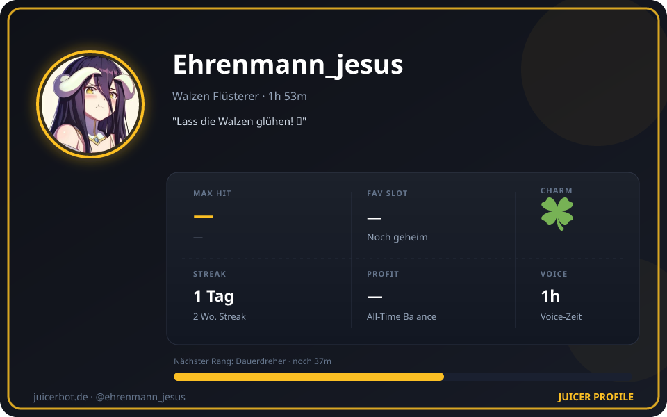 Profil-Karte von Ehrenmann_jesus