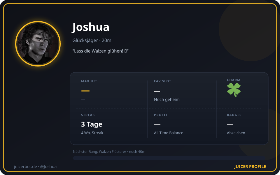 Profil-Karte von Joshua