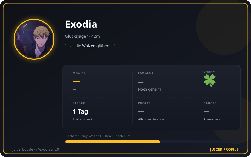 Profil-Karte von Exodia