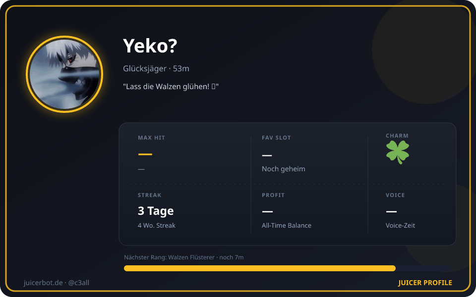 Profil-Karte von Yeko?