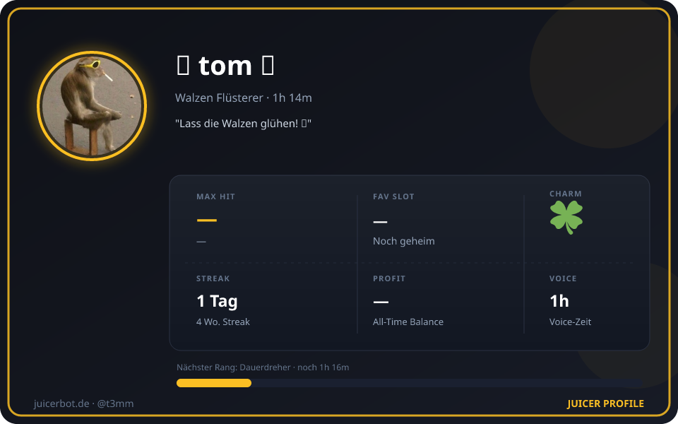 Profil-Karte von ✧ tom ✧