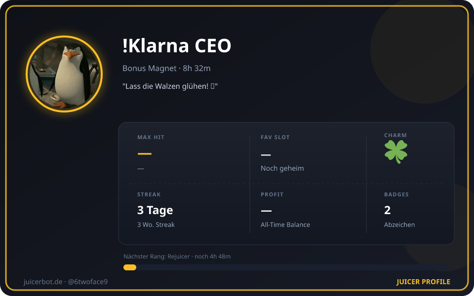 Profil-Karte von !Klarna CEO