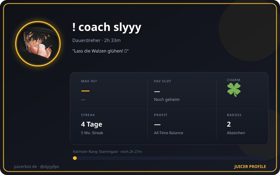Profil-Karte von ! coach slyyy