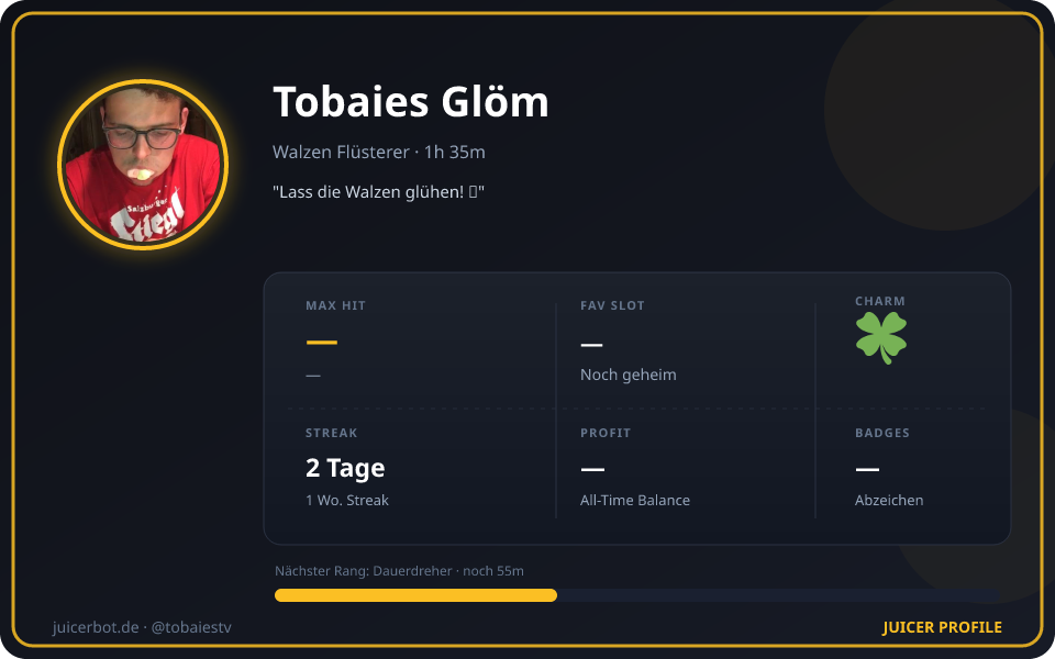 Profil-Karte von Tobaies Glöm