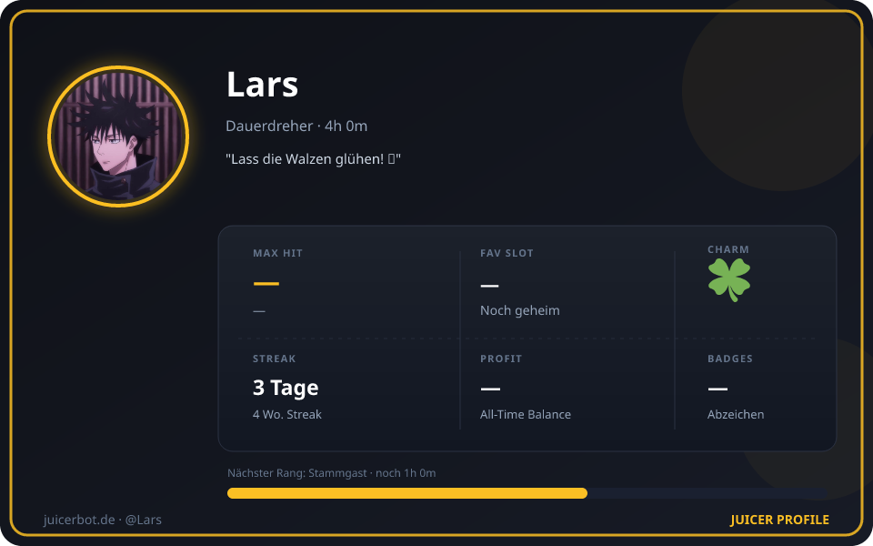 Profil-Karte von Lars