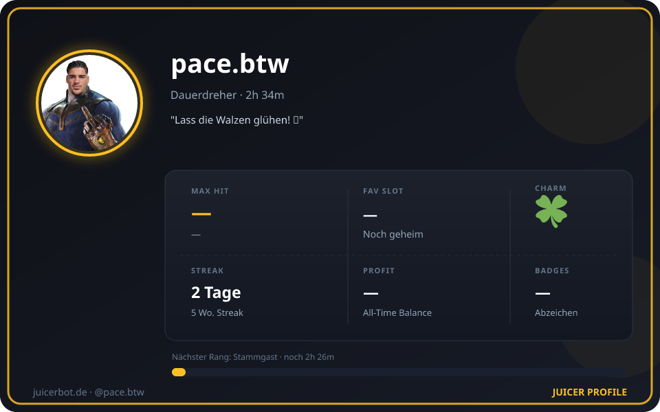 Profil-Karte von pace.btw