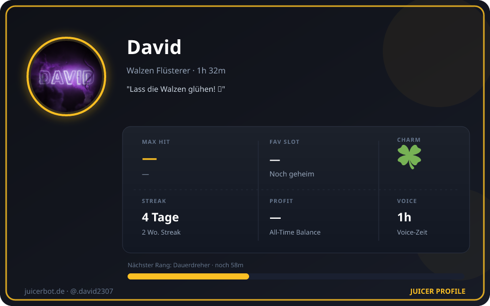 Profil-Karte von David