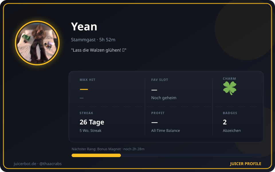 Profil-Karte von Yean