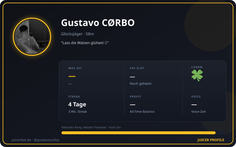 Profil-Karte von Gustavo CØRBO