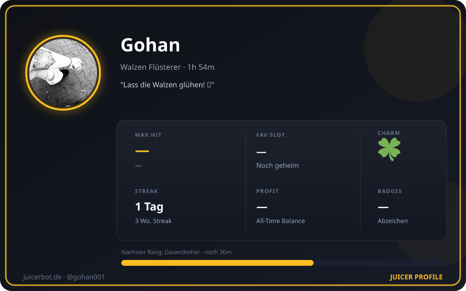 Profil-Karte von Gohan