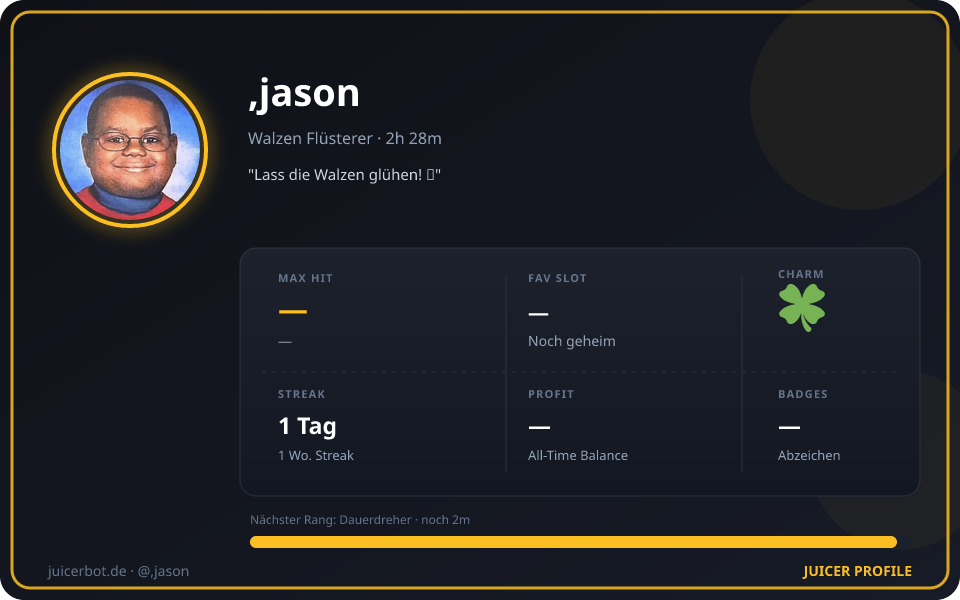Profil-Karte von ,jason