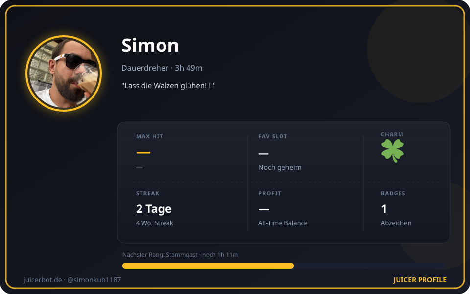 Profil-Karte von Simon