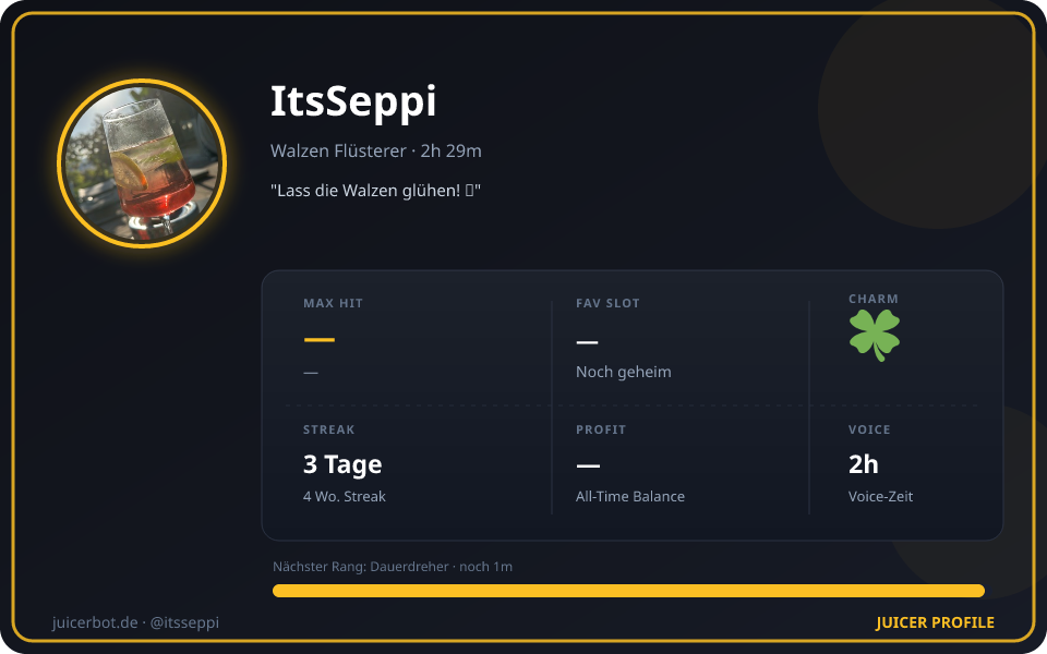Profil-Karte von ItsSeppi