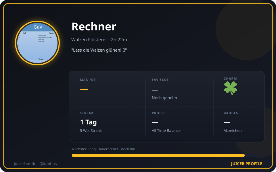 Profil-Karte von Rechner