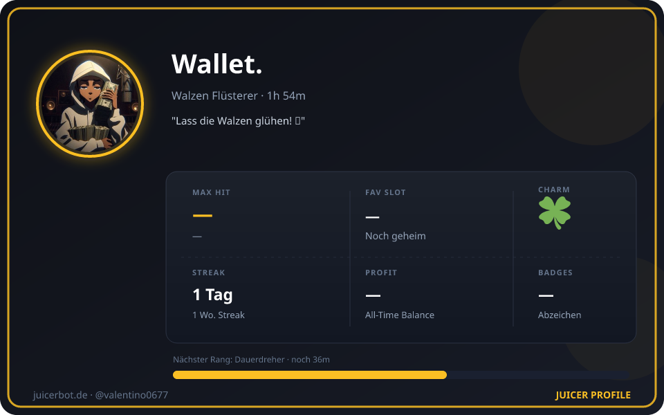 Profil-Karte von Wallet.