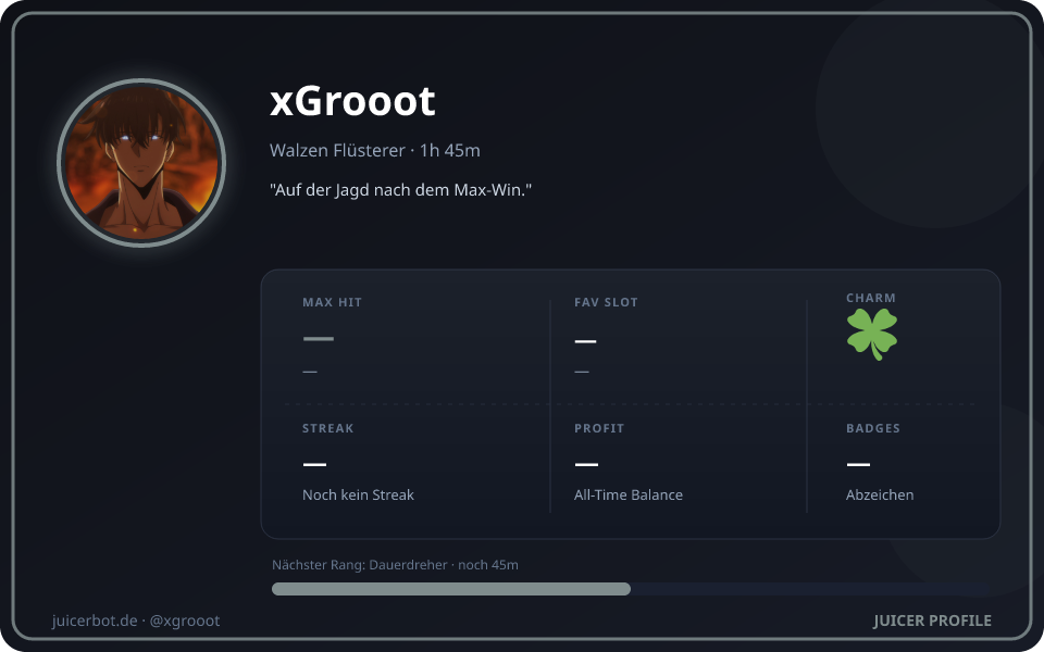 Profil-Karte von xGrooot