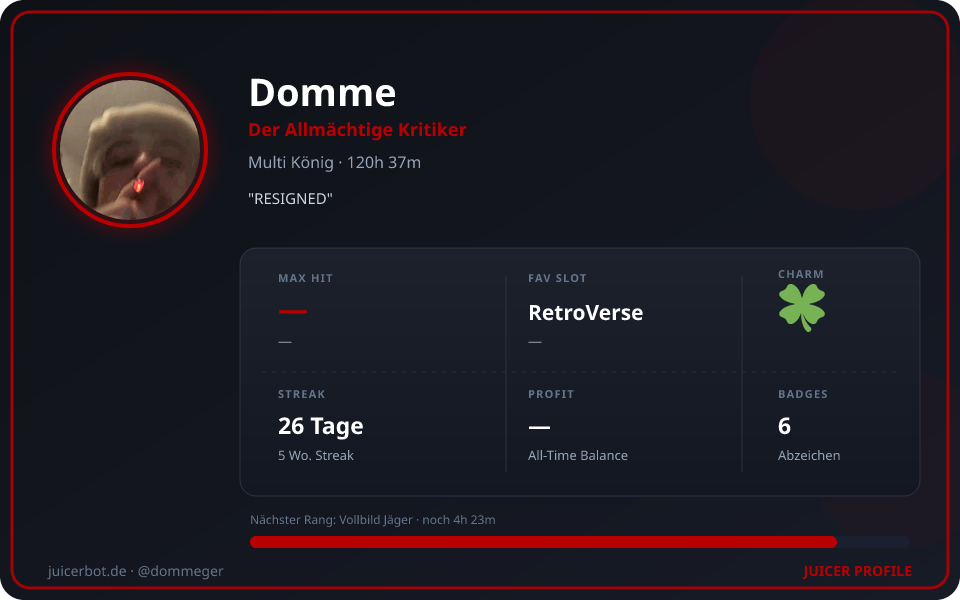 Profil-Karte von Domme