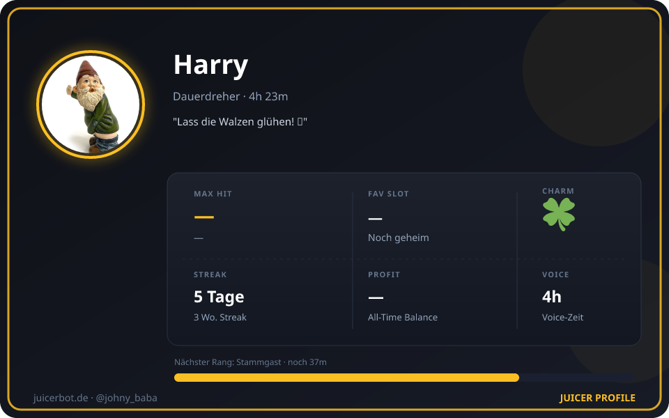 Profil-Karte von Harry