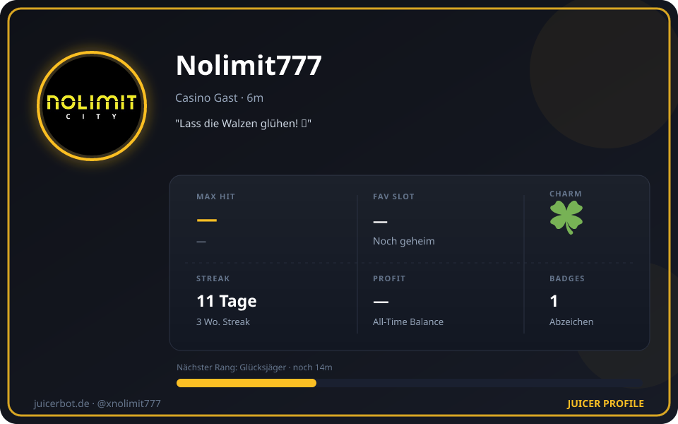 Profil-Karte von Nolimit777